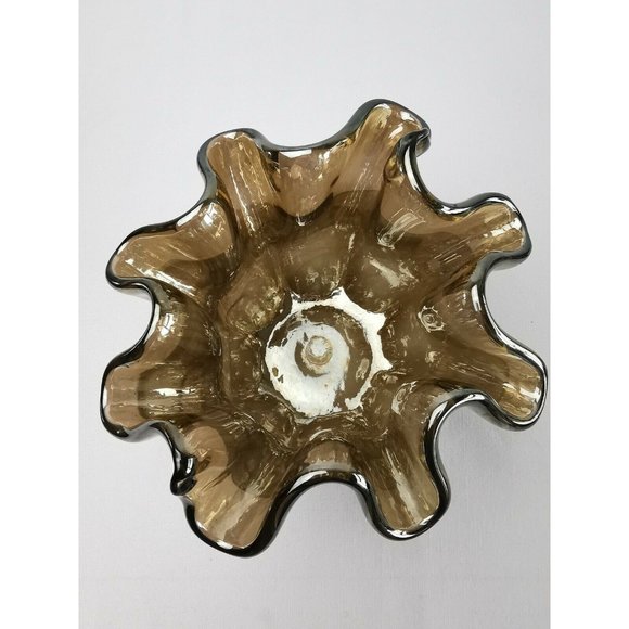 Antonio Tammaro Murano Art Glass Candle Vase Made In Italy 5" - Picture 6 of 11